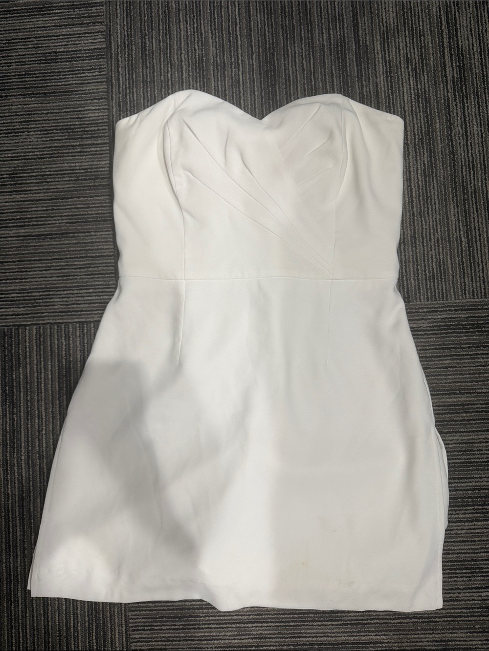 Lilly Pulitzer White Strapless Sweetheart Mini Dress